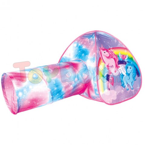 Bino 82823 Cort cu tunel, Unicorn, 80x160x95 cm
