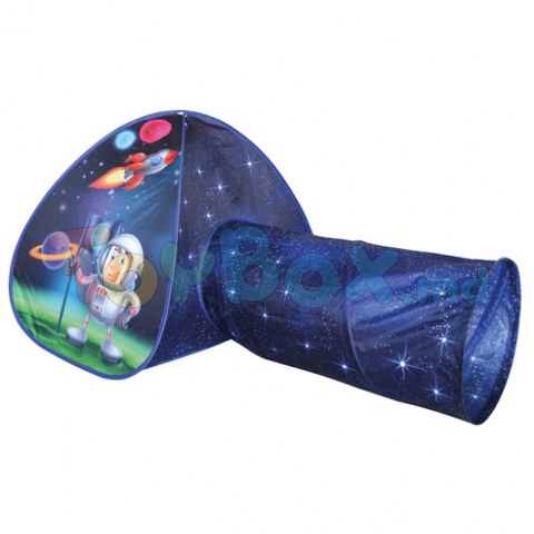 Bino 82824 Cort cu tunel, Cosmonaut, 80x160x95 cm