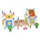 Bino 70352 Set de construit din lemn, Castel mediu, 128 piese