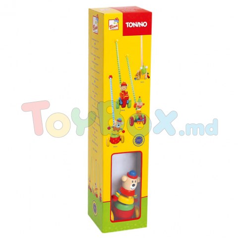 Bino 81670 Jucarie de impins din lemn Urs