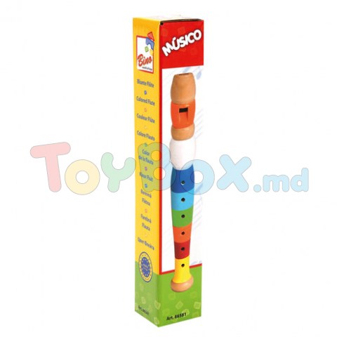 Bino 86581 Красочная деревянная флейта