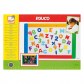 Bino 83651 Магнитная подвесная доска, двойная, с буквами и цифрами, 42x30 см