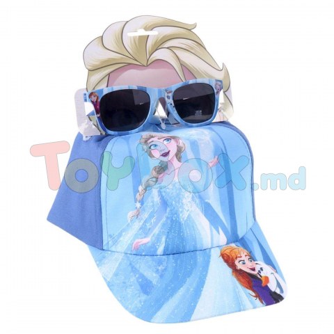 Cerda 2200009861 Set Chipiu si Ochelari de soare cu protectie UV Frozen