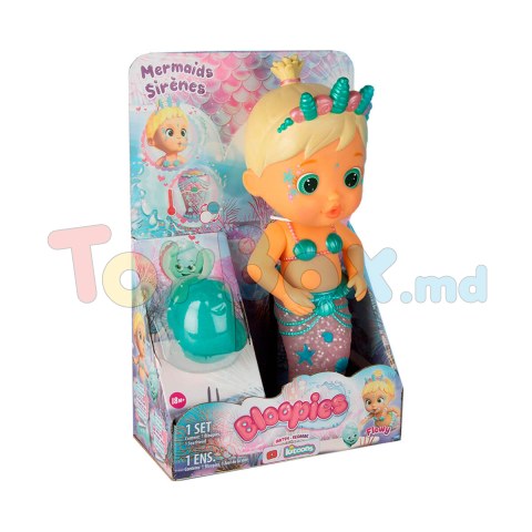 Bloopies 99654IM1B Кукла Волшебный хвост Русалочка Флоу, 23cm