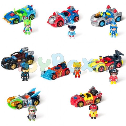 SuperThings PTR1D208UA01 Set surpriza masina-constructor T-Racers – Mixeaza diverse modele (in asortiment)