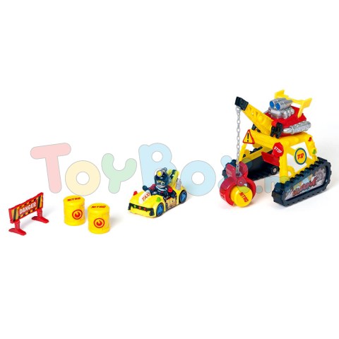SuperThings PTRSD014IN11 Set de joaca T-Racers – Turbo Crane Challenge