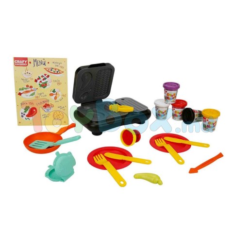 Crafy Fun Dough S03002052 Set pasta de modelat BBQ 22 el. (6x50gr.)