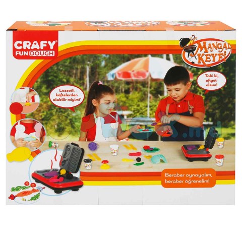 Crafy Fun Dough S03002052 Set pasta de modelat BBQ 22 el. (6x50gr.)