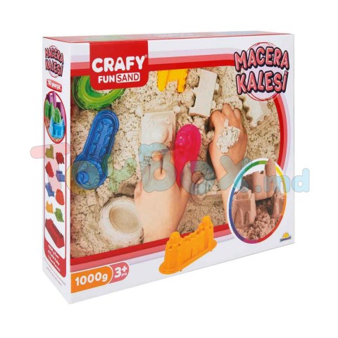 Crafy Fun Dough S00002787 Set nisip kinetic Castel 10 el. 1000gr.