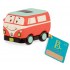 Battat BX1502Z Masina cu inertie seria Parcul auto amuzant RETRO-AUTOBUZ