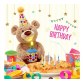 GUND 6049942 Музыкальный мишка “Happy Birthday” (43см)