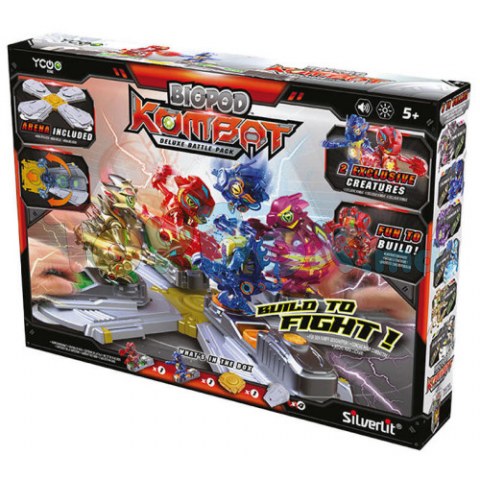 SILVERLIT 88660 Set de roboți de luptă „Biopod kompat Deluxe Battle”
