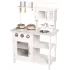 83726 Bucatarie din lemn pentru copii Amelie, culoare alba, cu accesorii