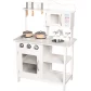 83726 Bucatarie din lemn pentru copii Amelie, culoare alba, cu accesorii