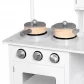 83726 Bucatarie din lemn pentru copii Amelie, culoare alba, cu accesorii