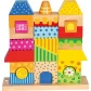 84151 Jucarie din lemn Villa Viola, puzzle cu 3 coloane, 26 piese
