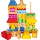 84151 Jucarie din lemn Villa Viola, puzzle cu 3 coloane, 26 piese