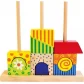 84151 Jucarie din lemn Villa Viola, puzzle cu 3 coloane, 26 piese