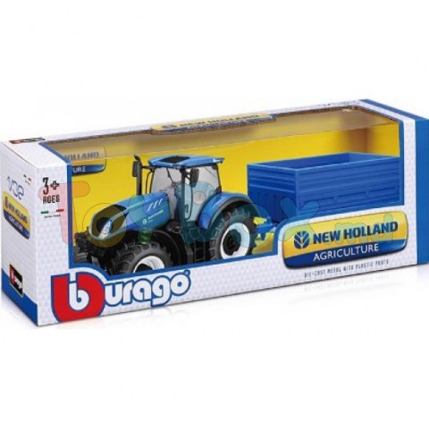 18-44067 Автомодель серии Farm - ТРАКТОР NEW HOLLAND с прицепом