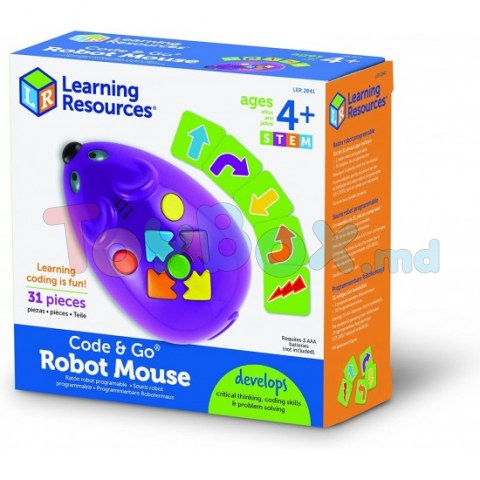 LER2831 Set de joaca Stem LabirINTCode&Go Robot Mouse 83 elem. Learning Resources