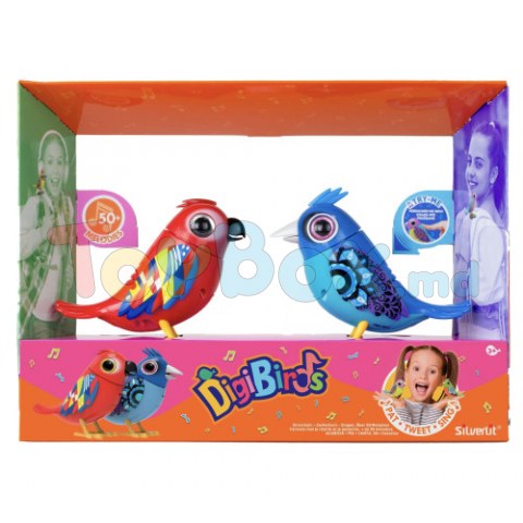 Silverlit 88611S Set Păsări interactive Digibirds (2buc.) (in asortiment)