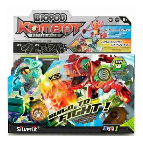 SILVERLIT 88138 Set de luptă cu roboți „Biopod kombat battle”