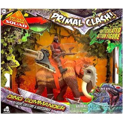 Primal Clash 37076LT Фигурка динозавра с наездником 