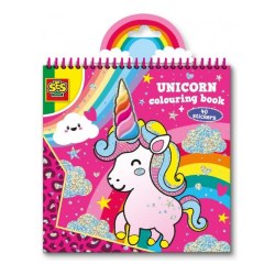 SES Creative 00111 Книжка-раскраска с наклейками 