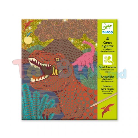 Djeco DJ09726 CARDURI DE RAZUIT - Dinosauri