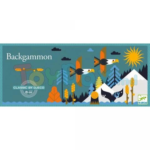 Djeco DJ05235 CLASSIC GAME - Backgammon