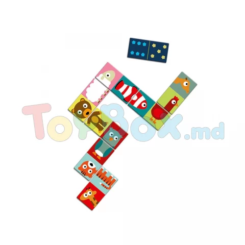 Djeco DJ08165 JOC EDUCATIV - Domino Animo Puzzle