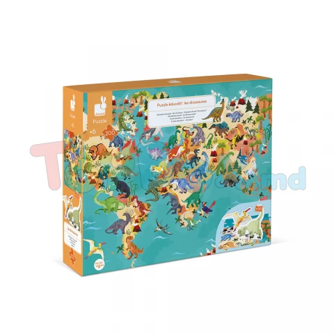 Janod J02679 PUZZLE EDUCATIV - Dinozauri