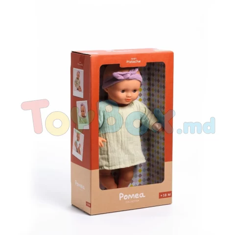 Djeco DJ07875 BABY DOLL 32 CM DRESSED - Papusa Pistache