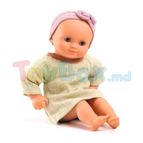 Djeco DJ07875 BABY DOLL 32 CM DRESSED - Papusa Pistache