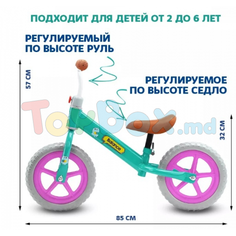 Беговел 4Play Balance A66 12 Mint