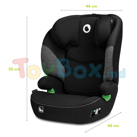Scaun auto Lionelo Lars I-Size Black Grey