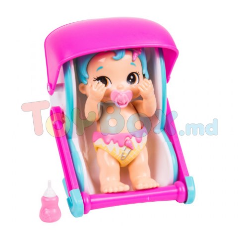 Little Live Pets 28476 Papusa interactiva Bizzy Bubs cu accesorii