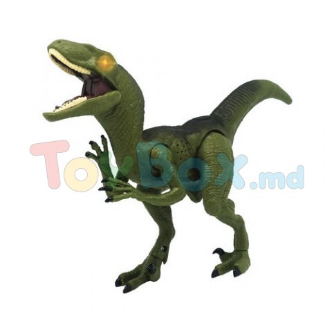 Mighty Megasaur 80078 Фигурка динозавра Velociraptor со звуком и светом (в ассортименте)