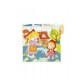 Tooky Toy TF456 Cuburi din lemn - puzzle „Scufița Roșie”