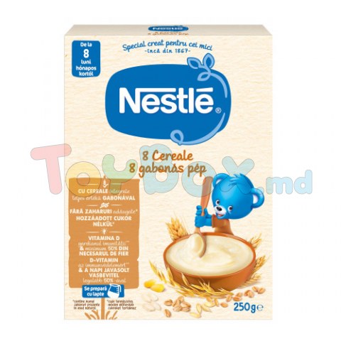 Nestle Terci 8 cereale fara lapte 250 gr. (8 m+)