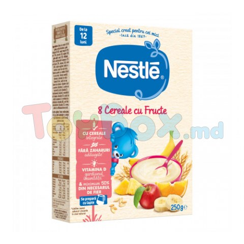 Nestle Terci 8 cereale si fructe fara lapte 250 gr. (12 m+)