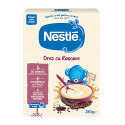 Nestlé Cereale din orez cu roscove fara lapte 250 gr. (4 m+)