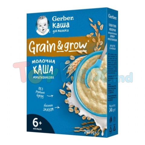 Gerber Каша мультизлаковая молочная (6 м.+) 240 гр.