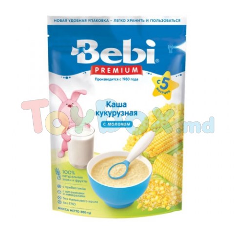 Bebi Premium Каша кукурузная молочная (5 м+) 200 гр.