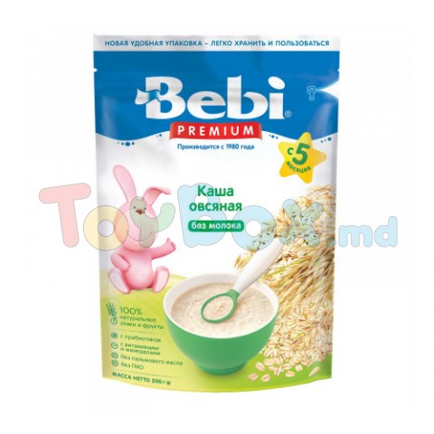 Bebi Premium Terci de ovăz fără lapte (5 m+) 200 gr.