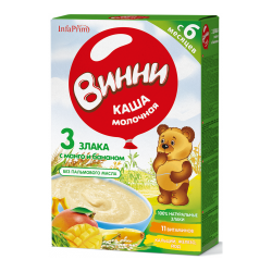 Винни Каша молочная 3 злака с манго и бананом (6 м+)200 гр.