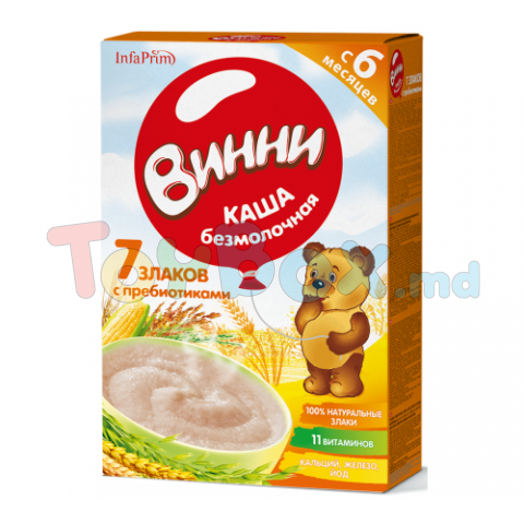 Винни Terci fără lapte 7 cereale cu prebiotice (6 m+) 200 gr.