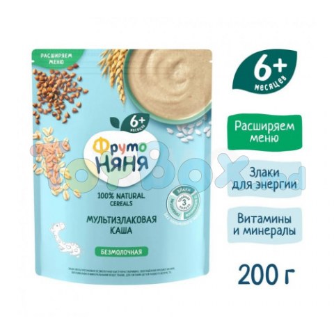 ФрутоНяня Terci multicereale fara lapte 200 gr. (6 m+)