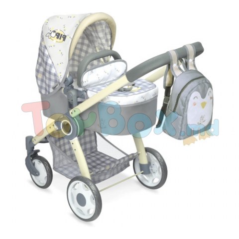 DeCuevas 80547 Carucior pentru papusi 3in1 cu rucsac 