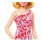 Barbie HJT02 Papusa „Fashionista” intr-o rochie cu flori roz
